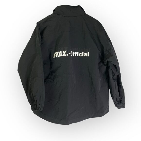 Stax Official Black Men's Jacket Windbreaker - Picture 1 of 9
